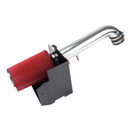 Suride Cold Air Intake Kit with Filter Heat Shield for Wrangler 2012-2017, Wrangler JK 2018-2018 (Red)