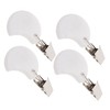 Mikinona 4pcs Marble Tablecloth Weights Clips Moon Shape Design for