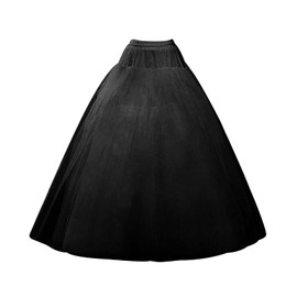 SuBleer A-line Hoopless Petticoat Crinoline 4 layers Underskirt Slips Plus Size for Wedding Dress