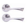 HANDLEZONE® Zena Privacy Lever On Round Rose Door Handles, with