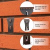 8pcs Brick Hook Clips, Heavy Duty Brick Wall Clamp Brick