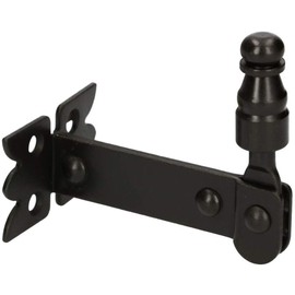 KOTARBAU® Window Shutter Holder 68 mm Screw-In Window Holder Folding Shutter Window Lock Powder Coated Black Steel