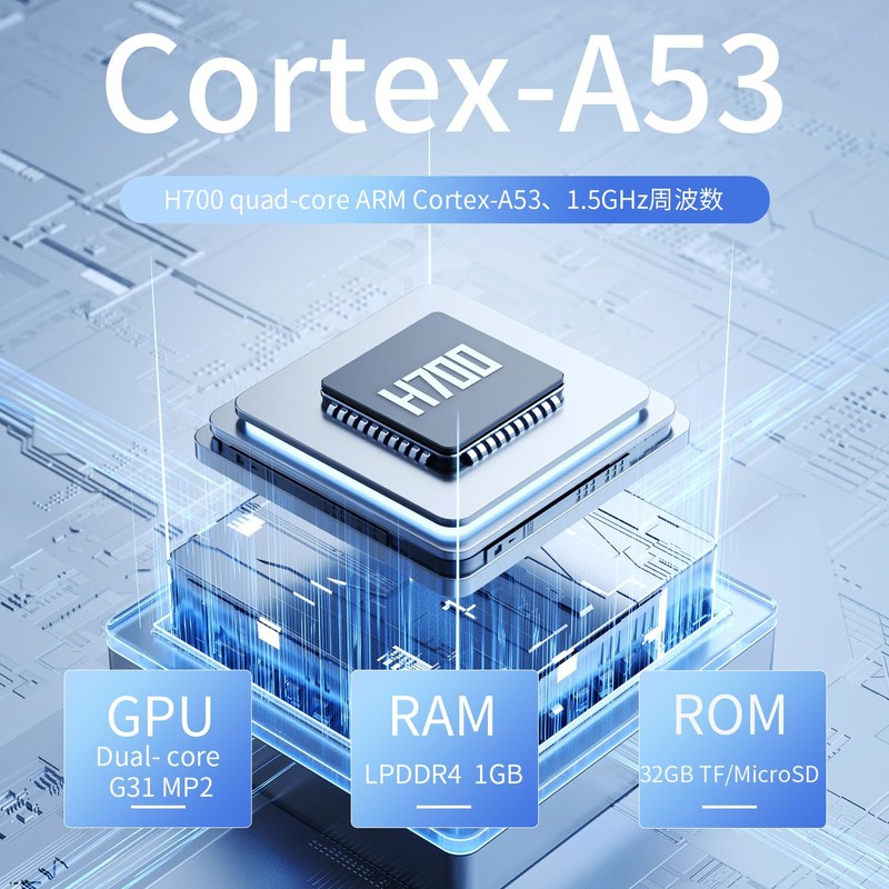 anbernic rg 34xxハンドヘルドゲームコンソールlinuxシステムh700 3.4インチips wifi/bluetooth wi-fiオンラインマルチプレイヤーとストリーミング (RG34XX-Glacier)