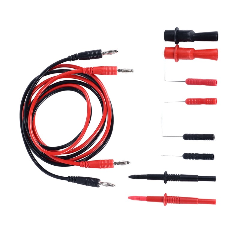10PCS Set Multimeter Test Leads Kit Universal Black and Red