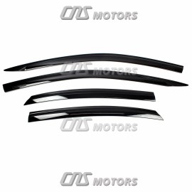 AUTO CLOVER Black Smoked Window Sun Visor Rain Guards 4PCS for 2019-2023 Kia Forte Sedan