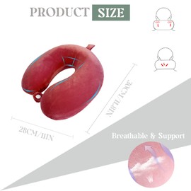 Gluck Plants Travel Pillow,Neck Pillow for Traveling U Shaped Memory Foam Portable Headrest Sleep Airplane Travel Neck Pillow for Flight,Car & Home,Office