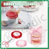 Keadic 33Pcs Clear Square Favor Boxes with Gift Ribbons, Scissors,