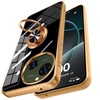 AQUOS R9 SH-51E Case with Ring, Shockproof, Strap Hole, Plated,