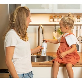 alfi KIDS ISO BOTTLE 350ml, crazy jungle, Isoliertrinkflasche Kinder aus Edelstahl, absolut dicht mit Drehverschluss, hält 12 Std. heiß, 24 Std. kalt, für Kohlensäure, ohne Fingerabdrücke, BPA-frei