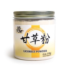 USTCM Licorice Powder Glycyrrhiza Powder Gan Cao Powder 甘草粉 120mesh (4oz)