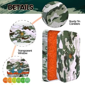 Wisesorb 40 Gram Gun Safe Dehumidifier Camouflage, Rechargeable Desiccant Canister Dehumidifier Bags, Reusable Silica Gel Packets Moisture Absorbers for Car, Bathroom, Basement [1 PACK]