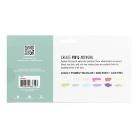 Brea Reese: Professional Watercolor Paint Set - Pastels - 12 Tubes - Soft Muted Hues, Matte Finish, Acid-Free & Non-Toxic, Adult Art Supplies