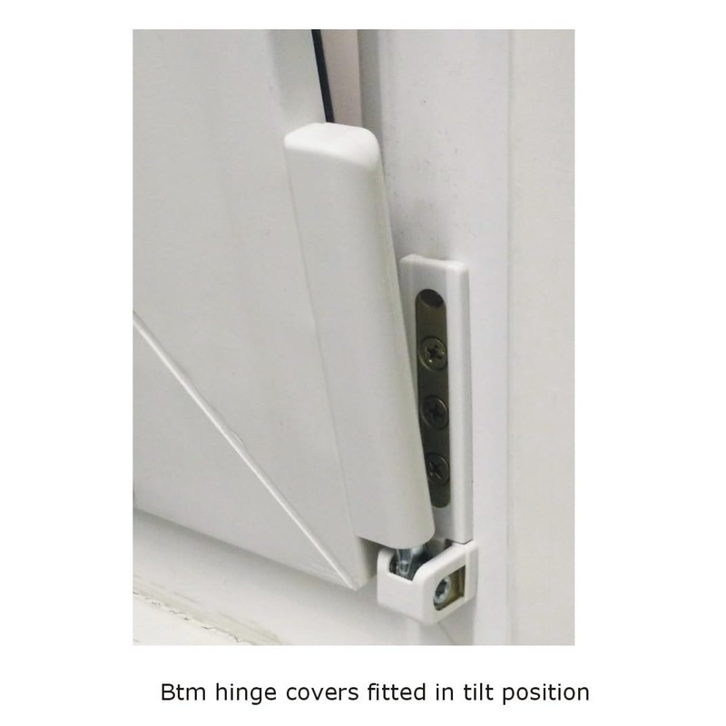 Maco Tilt Turn Window Bottom Hinge White Plastic Covers 3