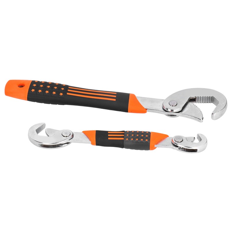 2Pcs/Set Adjustable Quick Open Wrench Multi Function Non Slip Grip