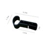 Helmet Clips for Headlamp,Headlight Hook on Narrow-Edged Hardhat Safety Cap(8pack)