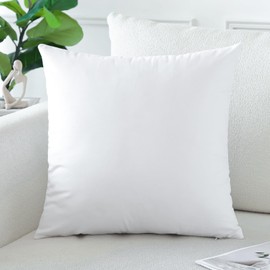 Artscope Luxury Velvet Pillow Covers Decorative Square Pillowcases Soft Solid Cushion Cases for Couch Sofa Bedroom Home Decor 18x18 Inch White