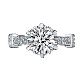 Genuine Silver 925 3 Carat Splendid Engagement Ring Lord Design NSCD Simulate Diamond Women Jewelry (8)