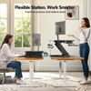 HUANUO 32" Desk Converter, Height Adjustable Sit Stand Up Desk
