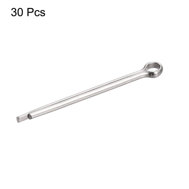 sourcing map Split Cotter Pin, 2.5mm x 40mm Stainless Steel