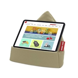 balvi Micro Puff Green Colour Cushion Tablet, Smartphone, E-Books Desenfundable Cotton Bag Polyes