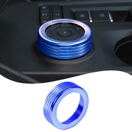 Lcojicep Car Driving Mode Knob Ring Trim Cover Compatible Ford Ranger 2023 2024 Aluminum Gear Panel Driving Mode Select Switch Knob Cover Decorative Accessories (Blue)