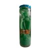 Luz María-Vs-100 Vela de gel, santa muerte "Prosperidad" (Preparada, ritualizada)
