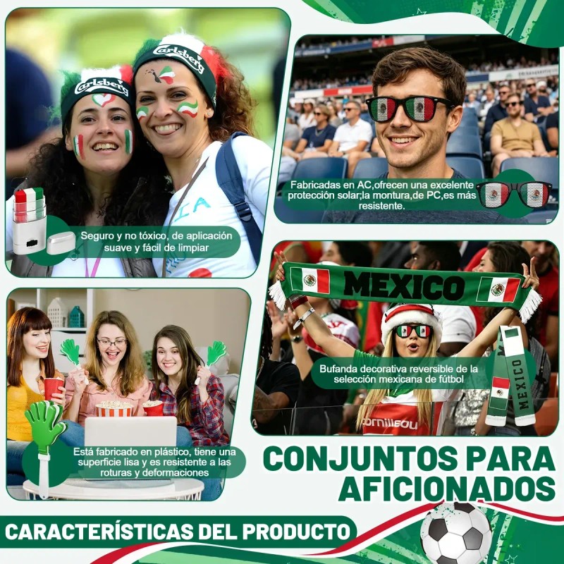 Conjunto Para Aficionados Del Mundial De México 2026