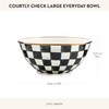 MACKENZIE-CHILDS Enamel Everyday Bowl, Serving Bowl for Entertaining, Large, Black-and-White