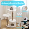44” Modern Wood Cat Tree Tower | Luxury Cat Condo