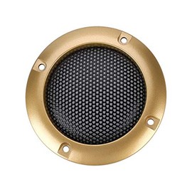 Hakeeta Speaker Cover, 2 Inch Speaker Decorative Metal Cover with 8 Screws for Speakers (Gold)