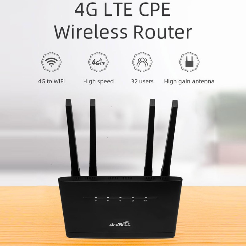 4G LTE Wireless Router 300Mbps 4 High Gain Antenna Mobile