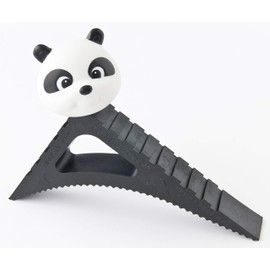 Pekasa Kids Door Stopper, Award Winning Design Heavy Duty Rubber Door Stops, Works on Any Floor Surface and Any Door Type, Fun Door Wedge Stop for Kids Room, Play Room or Family Room (Black Panda)