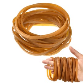 100 Pieces Rubber Bands Elastic Trash Can Bands Office File Folder Strong Elastic Rubber Bands for School Home Office Supplies (4 x 0.25 Inch)