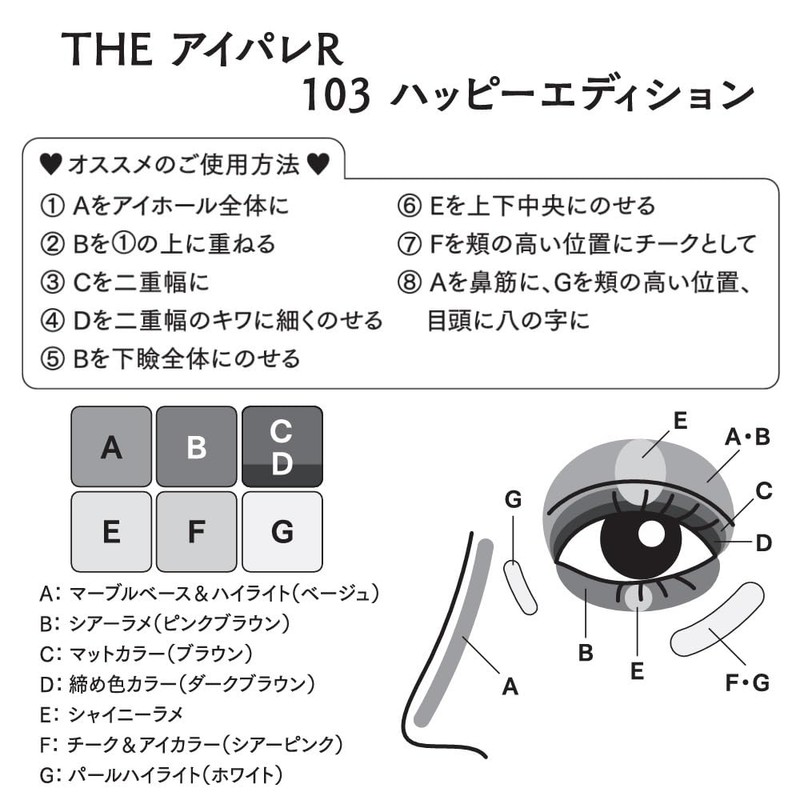 b idol The Eye Palette R 103 Happy Edition 0.2