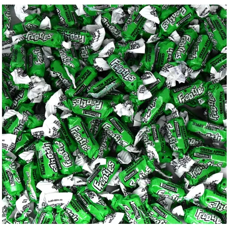 Frooties Green Apple Tootsie Roll Chewy Candy 360 Piece Count,