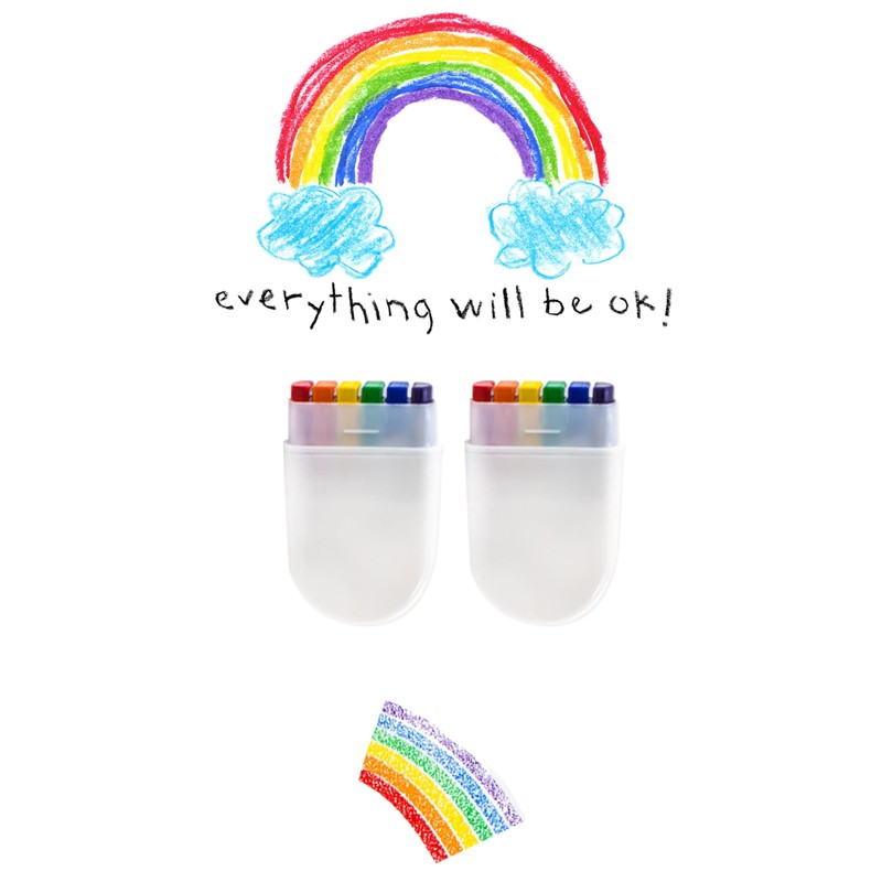 2 Pack Pride Face Paint Rainbow Crayons Face Paint for