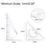 HARFINGTON 4piece Triangle Ruler Square Set 36cm 30/60 and 45/90