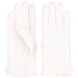 isotoner womens Stretch Fleece Glove - Microluxe Ivory One Size