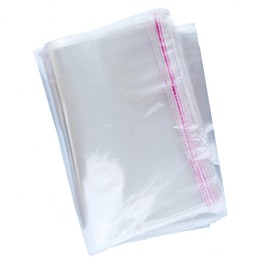 200Pcs Clear Poly Bags, Self Sealing OPP Cello Bags 22x34 cm, Plastic Flat Open for Packaging Fruits, Bread, Seafood, Shirt, Treat, Covering and More
