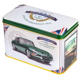 New English Teas Jaguar E-Type Tea Tin with 40 English Breakfast Teabags