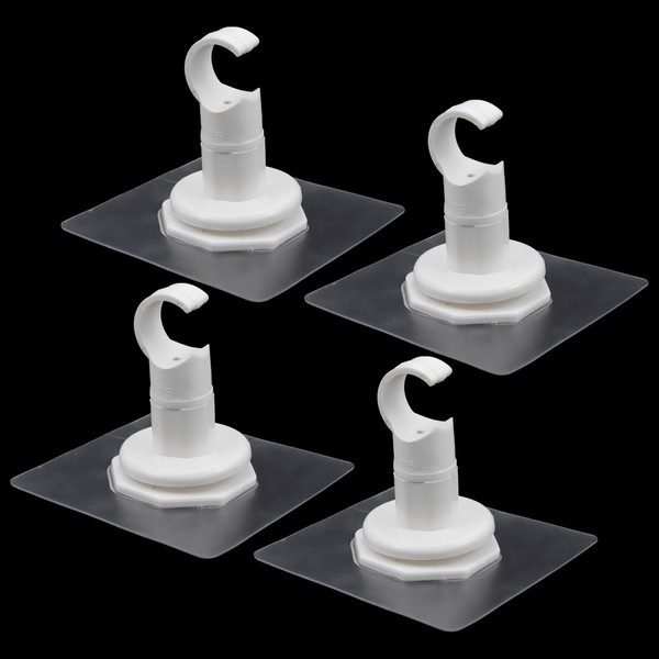 T Tulead 4PCS No Drill Curtain Rod Brackets Self Adhesive