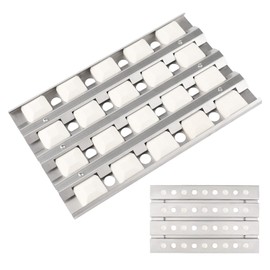 S23218-32Y Upgraded Grill Briquette Tray for Delta Heat 32 Inch Gas Grill, Stainless Steel Grill Replacement Part Heat Plate for DHBQ32G, DHBQ32R/S Series, Briquettes Tray with 20 Ceramic Briquettes