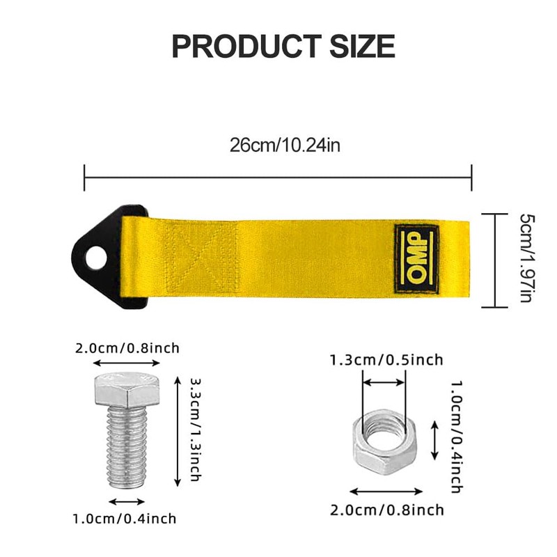 Racing Tow Strap, Racing Car Trailer Rope, Car Tow Loop,