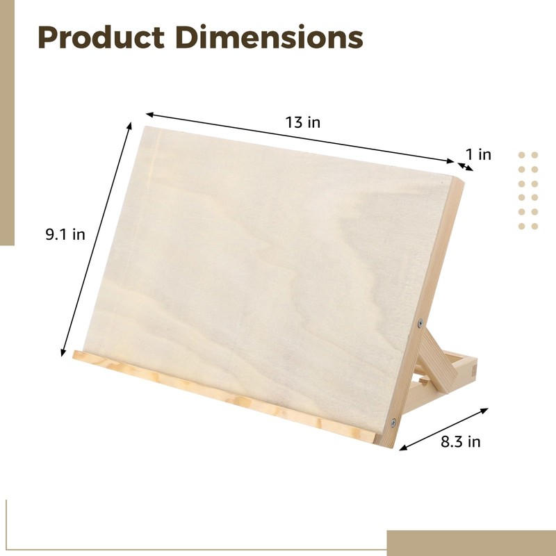 Tabletop Easel for Painting, 13x9.1 Wooden Art Easel Tabletop with