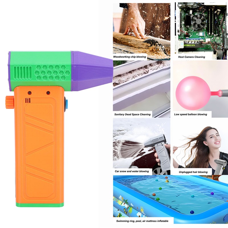 Electric Air Duster Professional 140000RPM Efficient Rechargeable Portable Handheld Turbo