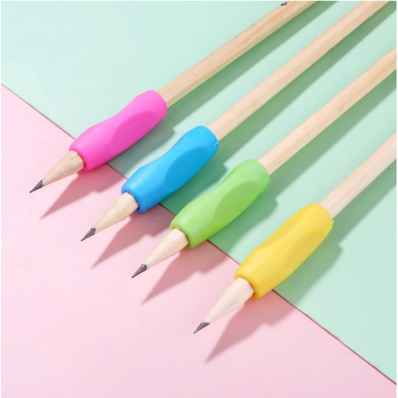 4PCS Pencil Grips for Kids Handwriting,Silicone Children Pencil Holding Practise