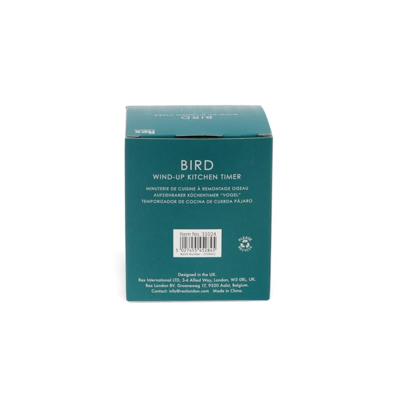 Egg Timer Kitchen Timer Pink Bird with Loud Bell Plastic