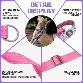 Paworld Service Dog Vest, No-Pull Service Dog Harness with 4 PCS Reflective Patches, Dog Vest Harness with Handle, Pet Harness for Small Medium Large Dogs in Training (Purple, S)