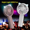 Portable Handheld Fan with Flashlight Rechargeable Fan for Dorm Office