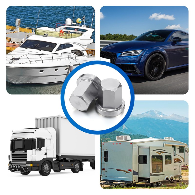 Yaocom 10 Pcs 3/8" Battery Stud Nut Battery Stainless Steel